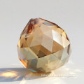 15-40mm Golden Peach Crystal Faced Ball Glass Hanging Prism Balls For Sale